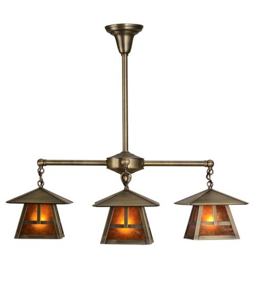 Stillwater T Mission 4 Light 30" Wide Chandelier