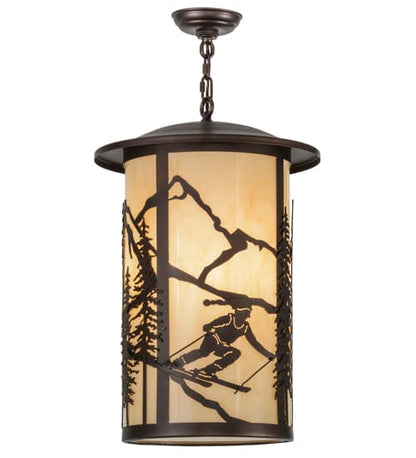 Fulton Skier 3 Light 16" Wide Pendant