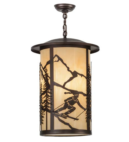 Fulton Skier 3 Light 16" Wide Pendant