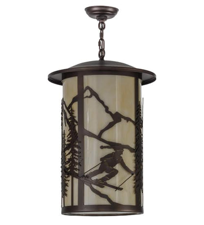Fulton Skier 3 Light 16" Wide Pendant