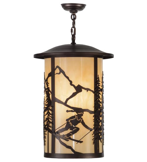 Fulton Skier 3 Light 16" Wide Pendant