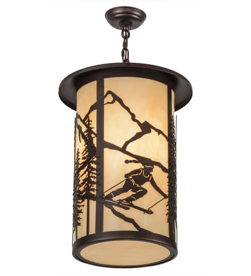 Fulton Skier 3 Light 16" Wide Pendant
