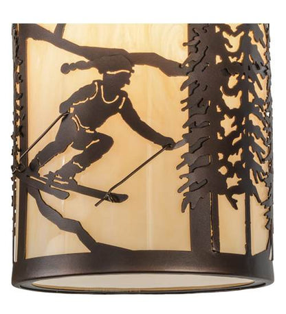 Fulton Skier 3 Light 16" Wide Pendant