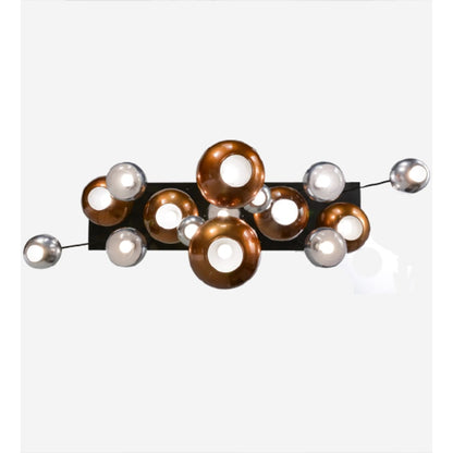 Meyda Tiffany Metalica 15 Light 25" Wide Abstract Multi Light Pendant