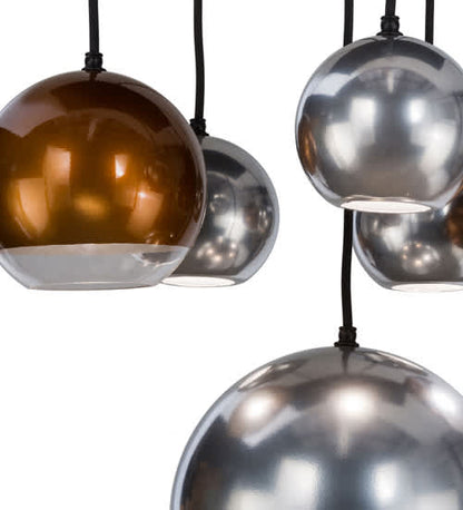 Metalica 6 Light 18" Wide Abstract Multi Light Pendant