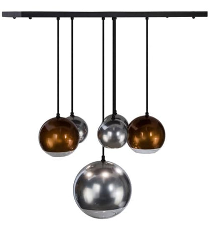 Metalica 6 Light 18" Wide Abstract Multi Light Pendant