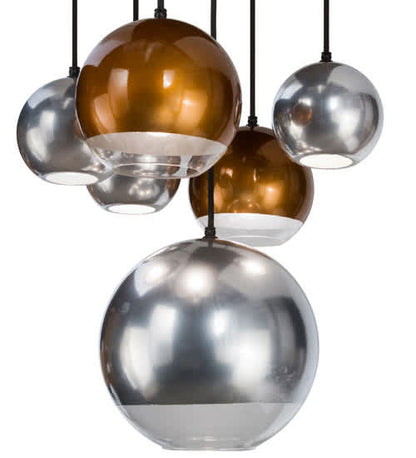 Metalica 6 Light 18" Wide Abstract Multi Light Pendant