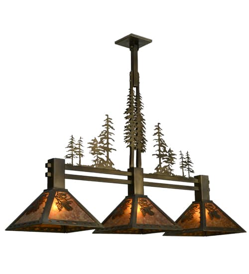 Tall Pines 3 Light 12" Wide Linear Pendant