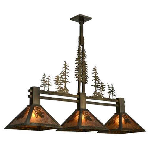 Tall Pines 3 Light 12" Wide Linear Pendant