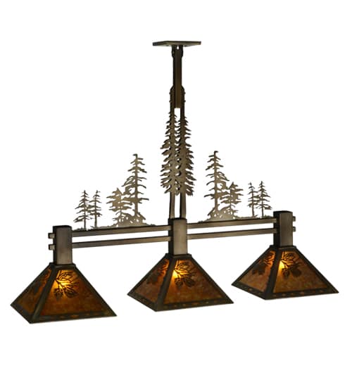 Tall Pines 3 Light 12" Wide Linear Pendant