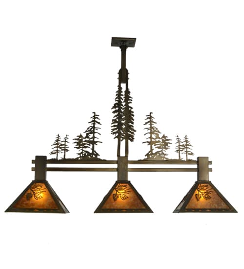 Tall Pines 3 Light 12" Wide Linear Pendant