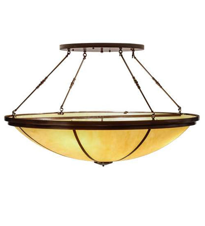 Commerce 8 Light 72" Wide Semi-Flush Bowl Ceiling Fixture - Copper Vein Finish