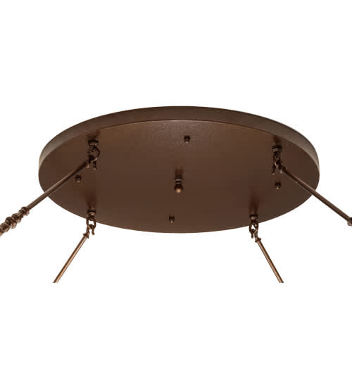 Commerce 8 Light 72" Wide Semi-Flush Bowl Ceiling Fixture - Copper Vein Finish