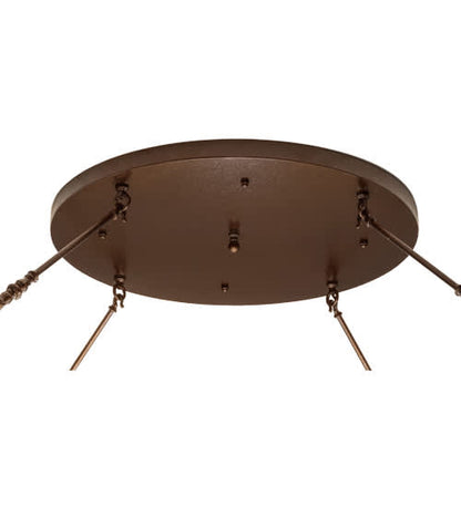 Commerce 8 Light 72" Wide Semi-Flush Bowl Ceiling Fixture - Copper Vein Finish