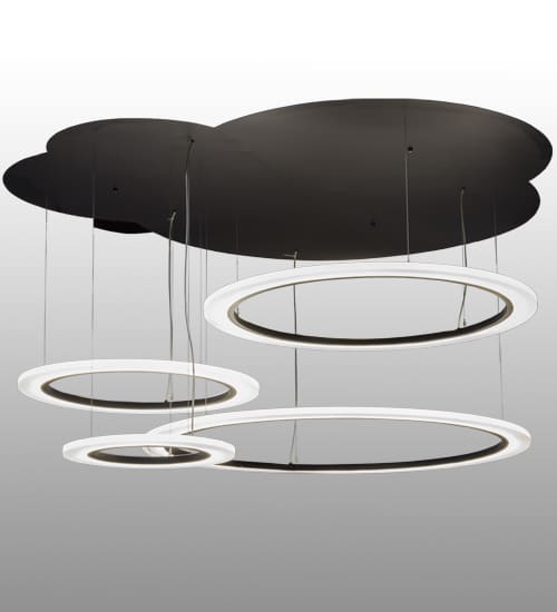 Anillo 84" Wide Abstract Multi Light Pendant