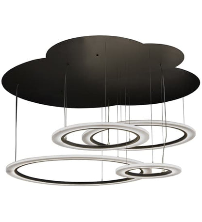 Anillo 84" Wide Abstract Multi Light Pendant