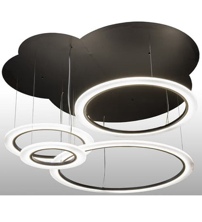 Anillo 84" Wide Abstract Multi Light Pendant