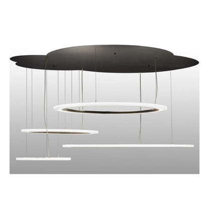 Meyda Tiffany Anillo 84" Wide Abstract Multi Light Pendant