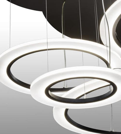 Anillo 84" Wide Abstract Multi Light Pendant