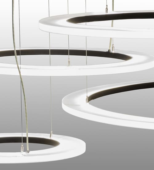 Anillo 84" Wide Abstract Multi Light Pendant