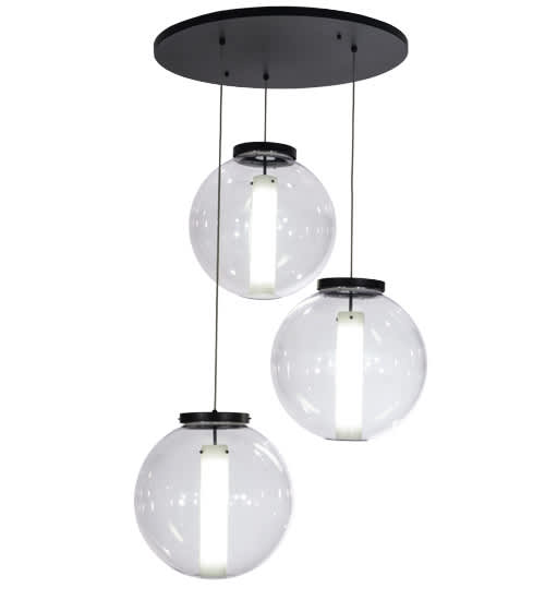 Cilindro 3 Light 34" Wide Multi Light Pendant