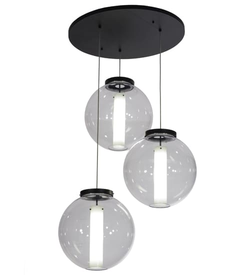 Cilindro 3 Light 34" Wide Multi Light Pendant