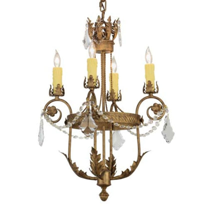Meyda Tiffany Antonia 4 Light 18" Wide Taper Candle Multi Light Pendant