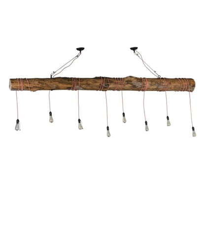 Hounds Tooth 8 Light 7" Wide Abstract Linear Pendant