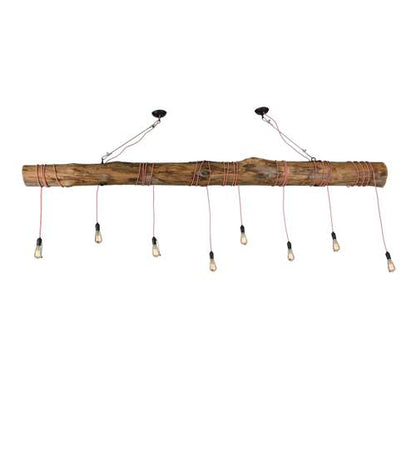 Hounds Tooth 8 Light 7" Wide Abstract Linear Pendant