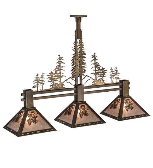 Tall Pines 3 Light 12" Wide Linear Pendant