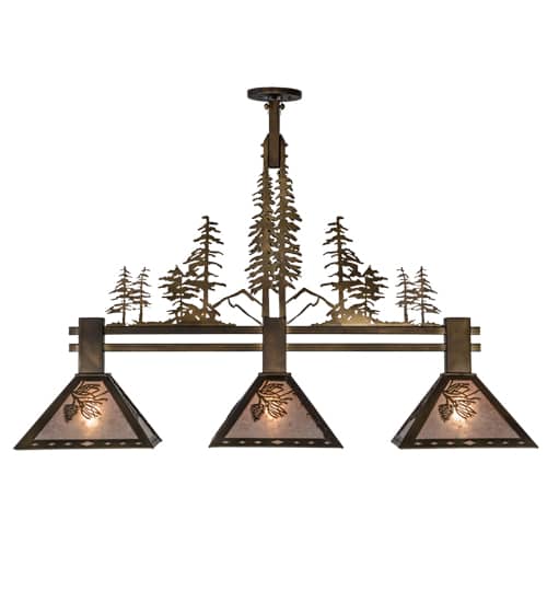 Tall Pines 3 Light 12" Wide Linear Pendant