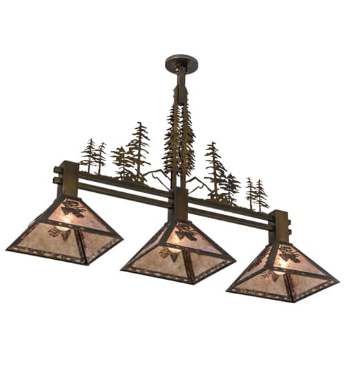 Tall Pines 3 Light 12" Wide Linear Pendant
