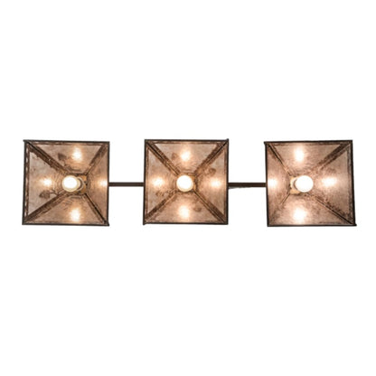 Meyda Tiffany Tall Pines 3 Light 45" Wide Linear Pendant