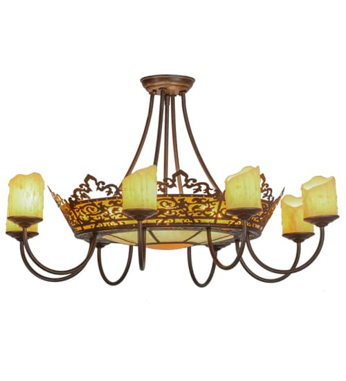 Stanley 20 Light 32" Wide Semi-Flush Ceiling Fixture