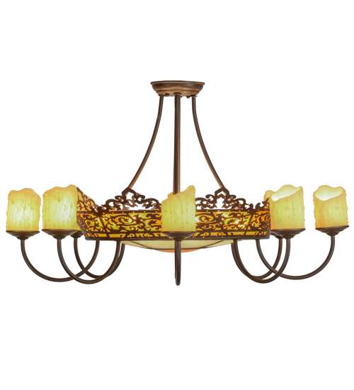 Stanley 20 Light 32" Wide Semi-Flush Ceiling Fixture
