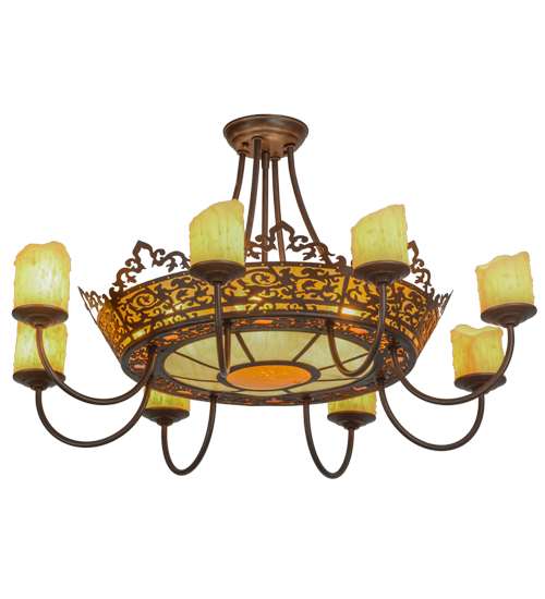 Stanley 20 Light 32" Wide Semi-Flush Ceiling Fixture