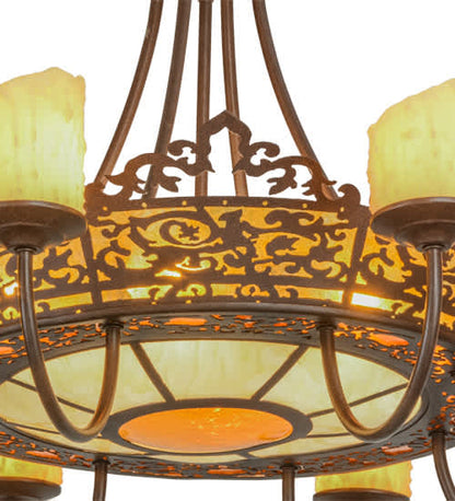 Stanley 20 Light 32" Wide Semi-Flush Ceiling Fixture