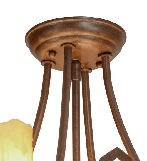 Stanley 20 Light 32" Wide Semi-Flush Ceiling Fixture