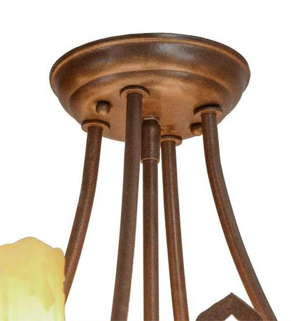 Stanley 20 Light 32" Wide Semi-Flush Ceiling Fixture