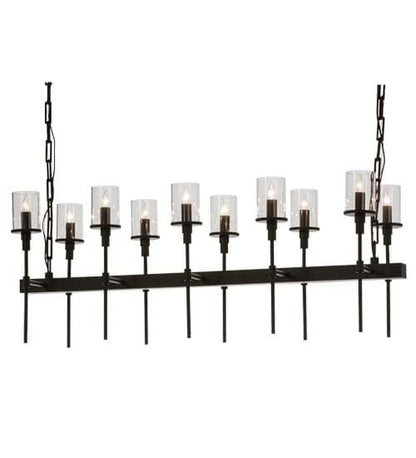 Long Fantasy 10 Light 14" Wide Linear Chandelier