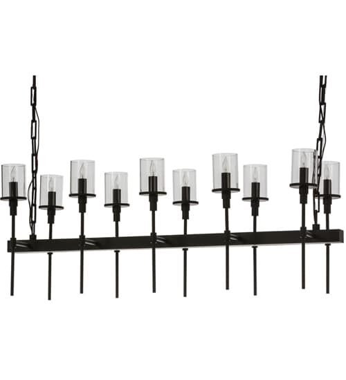 Long Fantasy 10 Light 14" Wide Linear Chandelier