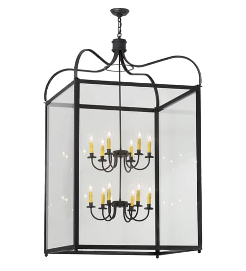 Rennes 12 Light 45" Wide Taper Candle Pendant