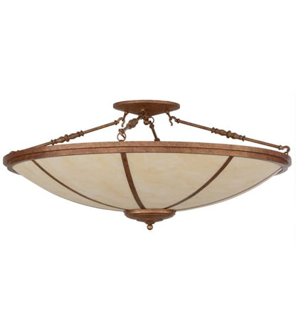 Commerce 4 Light 45" Wide Semi-Flush Bowl Ceiling Fixture - Autumn Leaf Finish