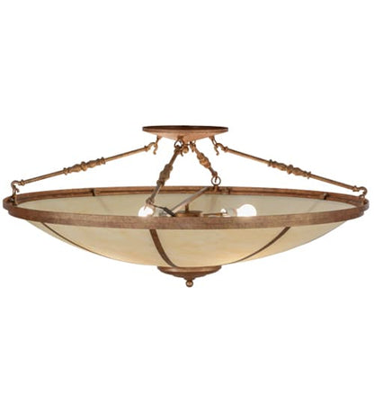 Commerce 4 Light 45" Wide Semi-Flush Bowl Ceiling Fixture - Autumn Leaf Finish