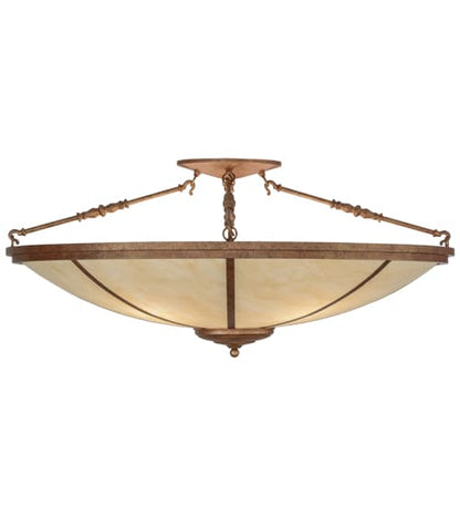 Commerce 4 Light 45" Wide Semi-Flush Bowl Ceiling Fixture - Autumn Leaf Finish