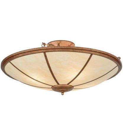 Commerce 4 Light 45" Wide Semi-Flush Bowl Ceiling Fixture - Autumn Leaf Finish