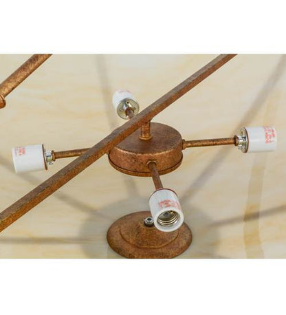 Commerce 4 Light 45" Wide Semi-Flush Bowl Ceiling Fixture - Autumn Leaf Finish