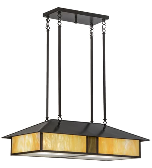 Mission 4 Light 20" Wide Linear Pendant