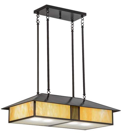 Mission 4 Light 20" Wide Linear Pendant