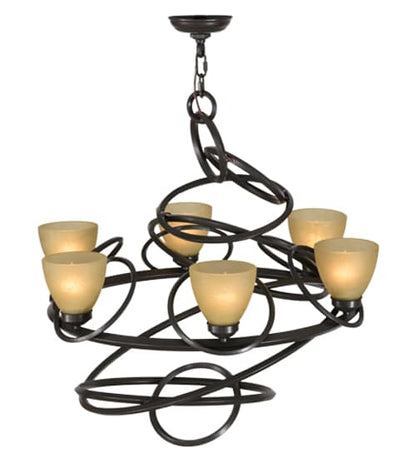Anneau 6 Light 29" Wide Ring Chandelier